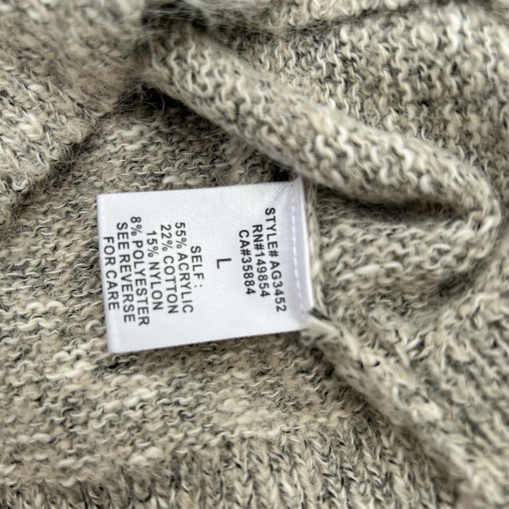 Sadie & Sage Beige Knit Vest Stretchy Granola Boho Cottagecore Outdoor Size L - Picture 6 of 7